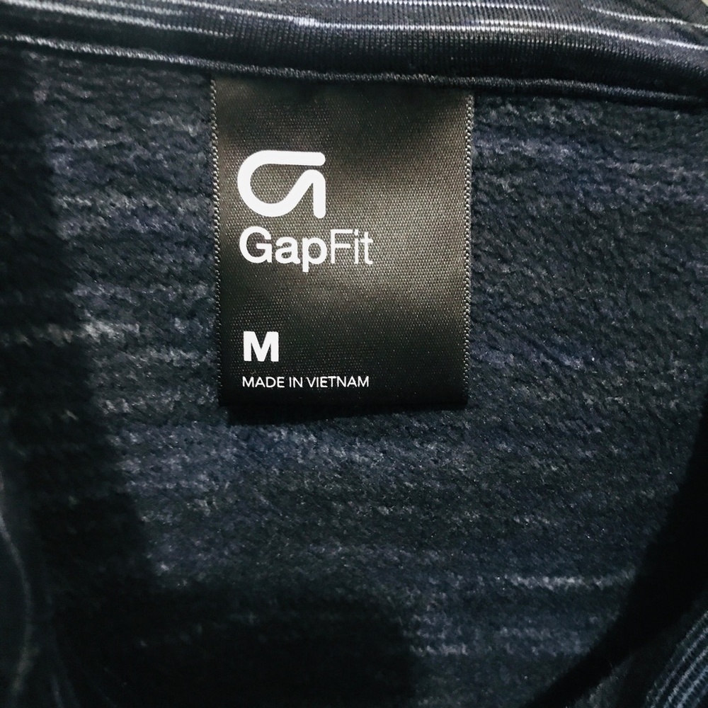 GAP GAPFit Athletic Track Gym Running Zippered Jacket sz M - Picture 3 of 13